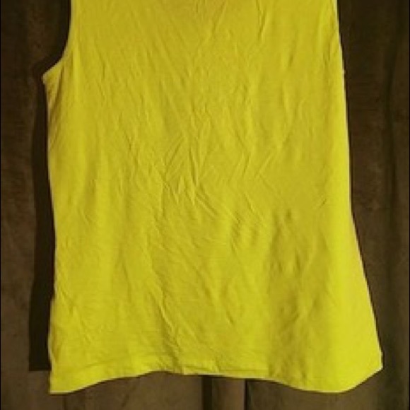 INSPIRED STYLE FLOURESCENT NEON YELLOW SEQUIN TANK - Picture 6 of 6